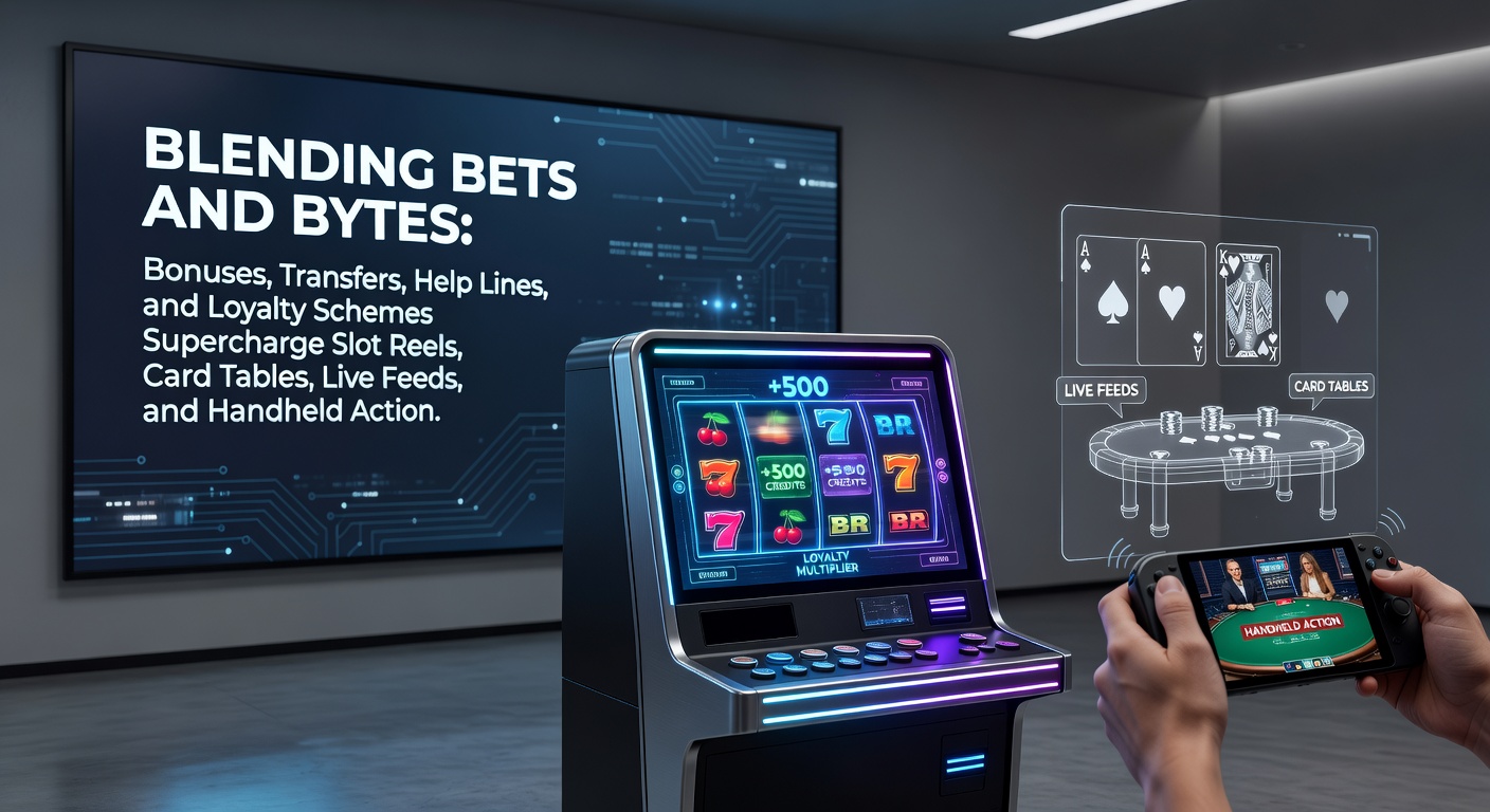 Dynamic digital slot reels exploding with bonus multipliers alongside seamless mobile transfer icons and loyalty badges