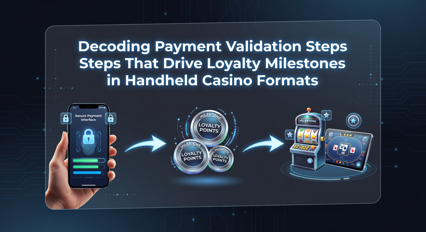 Mobile casino payment validation interface on a handheld device showing transaction security checks and loyalty progress indicators