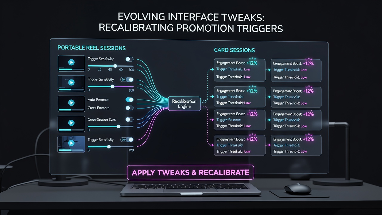 Close-up view of recalibrated promotion overlays during live card sessions on mobile