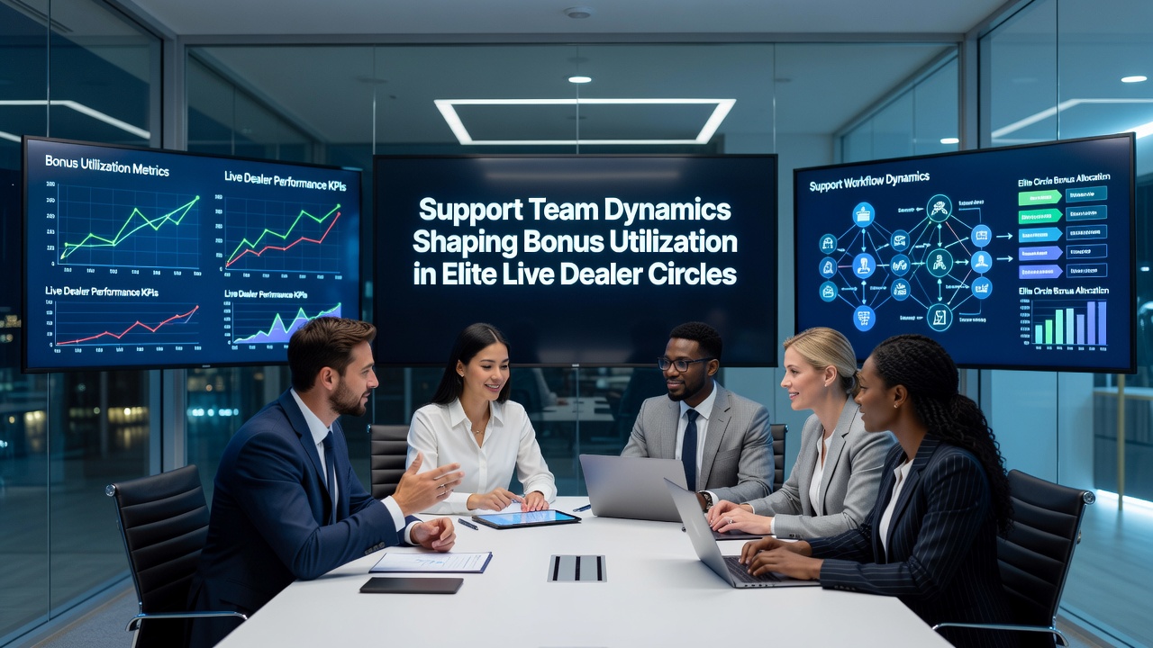 Support agents reviewing bonus utilization metrics for live dealer VIP circles